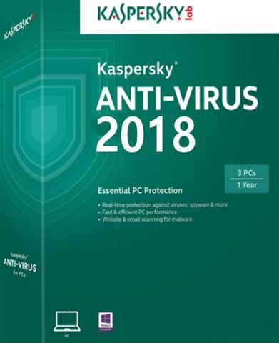 Kaspersky Anti-Virus 3D 1Y renewal Kaspersky Anti-Virus 3D 1Y renewal