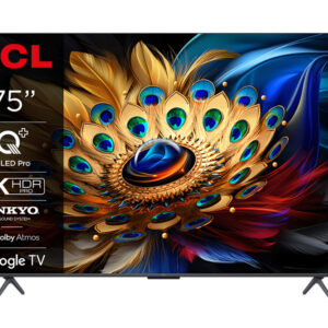 TCL 75"C655 4K QLED TVGoogle TV; QLED pro; 120HZMotion clarity pro; HDMI 2.1; 2.1 ONKYO - Slika 1