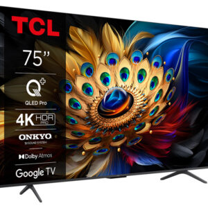 TCL 75"C655 4K QLED TVGoogle TV; QLED pro; 120HZMotion clarity pro; HDMI 2.1; 2.1 ONKYO - Slika 2