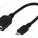 CC LL USB Micro B/M to USB A/F OTG Cable 0