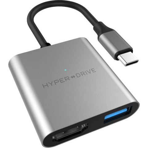 CON HD HyperDrive 4K HDMI 3-in-1 USB Type-C Hub (Space Gray) CON HD HyperDrive 4K HDMI 3-in-1 USB Type-C Hub (Space Gray)