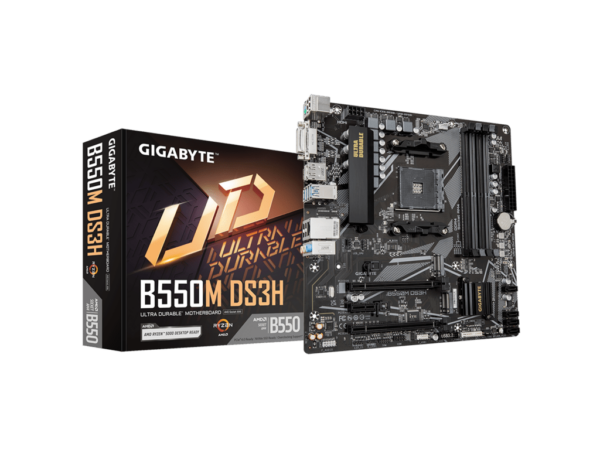 GIGABYTE MB B550M DS3H 1.7AMD B550;AM44xDDR4;DVI