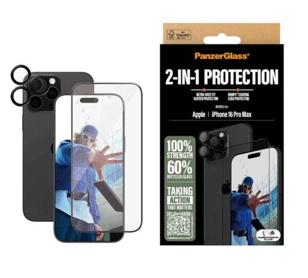 Bundle PanzerGlass 2u1 iPhone 16 Pro Max Bundle PanzerGlass 2u1 iPhone 16 Pro Max