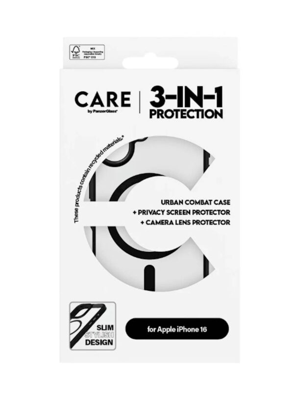 Bundle Care by PG iPhone 16 MagSafe Privacy BK Bundle Care by PG iPhone 16 MagSafe Privacy BK