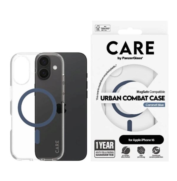 Zaštitno okvir Care MG iPhone 16 Blue Zaštitno okvir Care MG iPhone 16 Blue