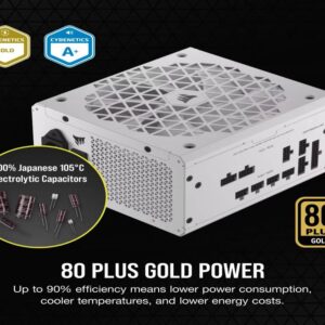 CORSAIR PSU 1000W RM1000x WWhite, 80 PLUS, GoldFully Modular, 14xSATA, 6xPCIe - Slika 1