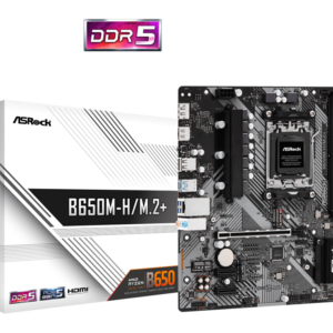 ASROCK MB B650M-H/M.2+AMD B650, AM5, 2xDDR5, 2xM.24xSATA, HDMI, DP, microATX - Slika 1