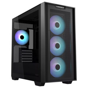 ASUS A21 PLUS TG ARGB BLACK4x 120mm ARGB fans, microATXMini-ITX, - Slika 1