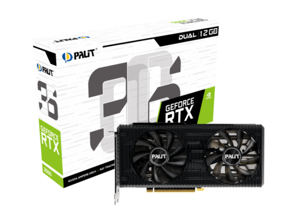 PALIT VGA RTX 3060 Dual 12GBnVidia GeForce RTX 306012G GDDR6 192bit;HDMI