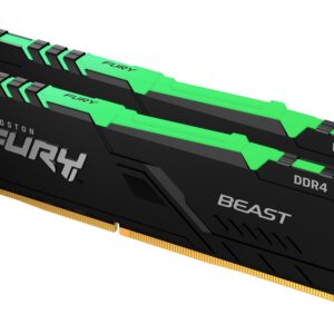 Kingston 16GB 2666MHz DDR4 RGBFURY Beast (2x8GB) RGB, CL16 - Slika 1