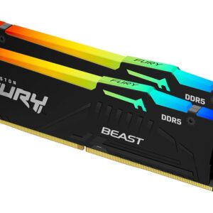 Kingston 64GB 6000MHz DDR5 RGBFury Beast (2x32GB), CL30,XMP, EXPO, 2RX8, 288-pin 16Gbit - Slika 1