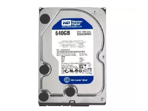 WD HDD 640GB SATA2 16MB Pull7200RPM Caviar Blue