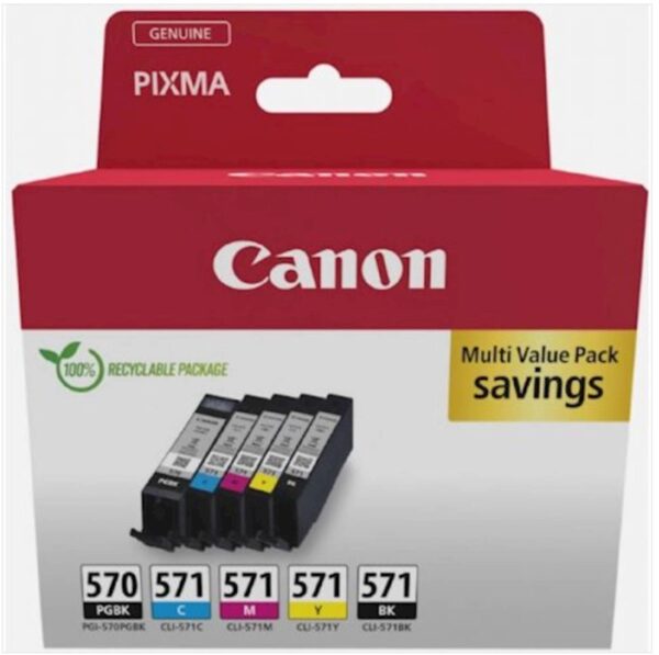 KOMPLET CANON PGI570/CLI571PGBK/C/M/Y/BK MULTI KOMPLET CANON PGI570/CLI571PGBK/C/M/Y/BK MULTI