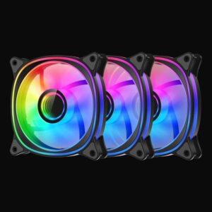 LC-PowerLC-CF-120-ARGB-KIT-R-W set 3x 120mm ARGB fan - Slika 1