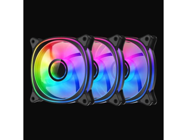 LC-PowerLC-CF-120-ARGB-KIT-R-W set 3x 120mm ARGB fan