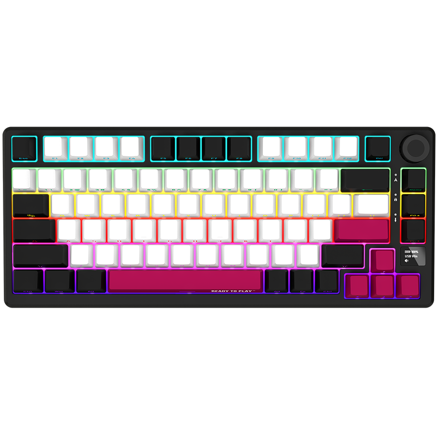 LORGAR LRG-KBP7075W-BK-US