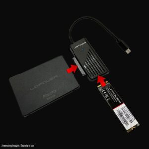 LC-Power Adapter za SATA NVMERaznovrsne opcije povezivanja2.5" ili 3.5" adapter, USB-C - Slika 1