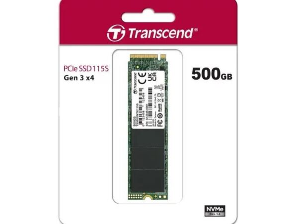 Transcend SSD 500GB M.2 NVMePCIe Gen3 x4