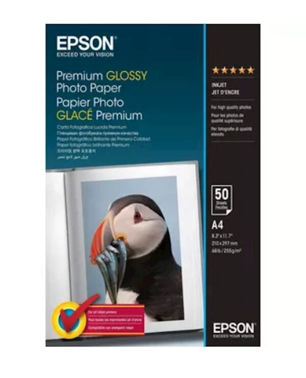 Epson Premium Glossy Photo Paper - A4 - 50 Sheets Epson Premium Glossy Photo Paper - A4 - 50 Sheets