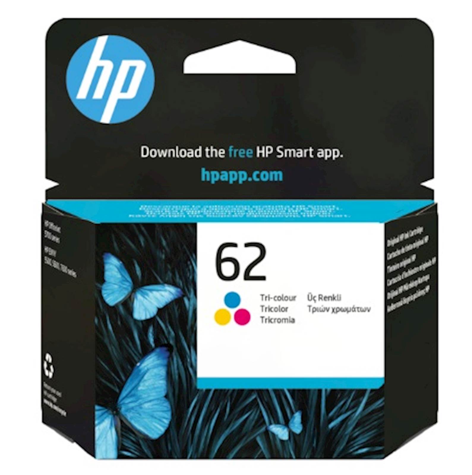 ČRNILO HP BARVNO 62 ZA OFFICEJET 250 ZA 165 STRANI