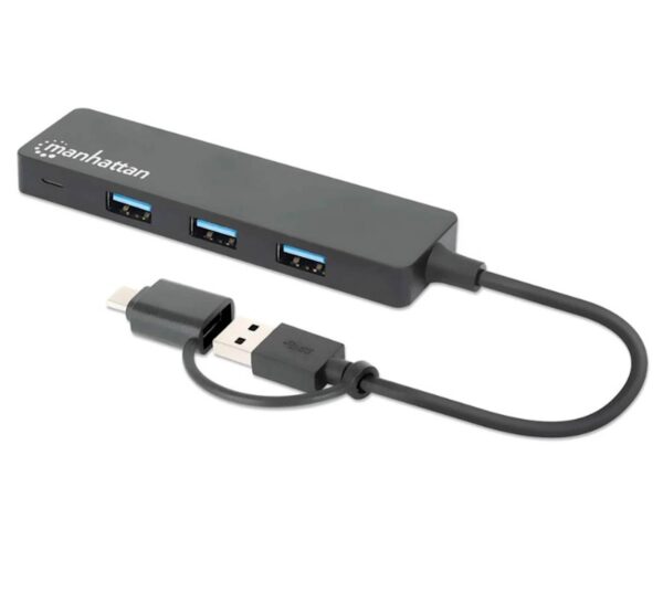 Hub MANHATTAN s 4 USB 3.0 Type-C/Type-A priključka Hub MANHATTAN s 4 USB 3.0 Type-C/Type-A priključka