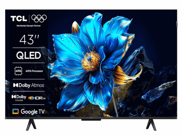 TCL 43"P7K 4K QLED TV 60HzGoogle TV; HDR multi-format;HVA Panel; Game Master; Dolby Atmos; 43P7K
