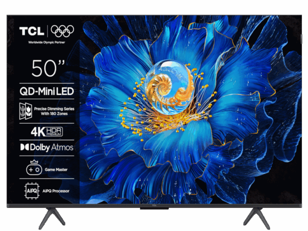 TCL 50"C6KS 4K QD-Mini LED TV60Hz Google TV; Game Master;Dolby Atmos; Onkyo 2.1; HDR Premium; 50C6KS