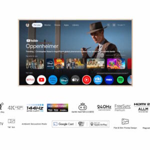 TCL 55"A300W NXTVISION 4K QLEDGoogle OS; 144Hz ART TV;Dolby Atmos; Ambient mode; HDMI 2.1 - Slika 1
