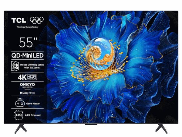 TCL 55"C6KS 4K QD-Mini LED TV60Hz Google TV; Game Master;Dolby Atmos; Onkyo 2.1; HDR Premium; 55C6KS