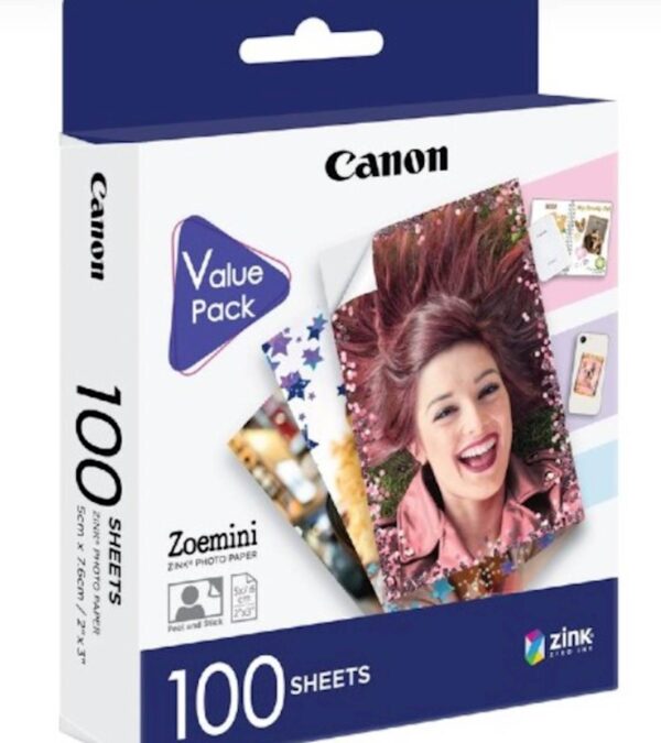 Papir CANON ZINK foto 100 pack za ZOEMINI Papir CANON ZINK foto 100 pack za ZOEMINI