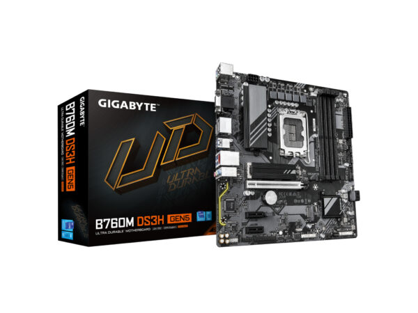 Gigabyte MB B760M DS3H GEN5 LGA1700; 4xDDR5; 2xM.2