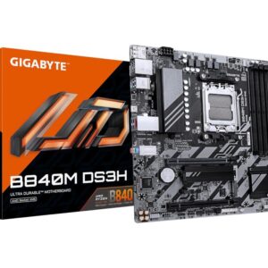 Gigabyte MB B840M DS3H AM5, 4x DDR5, 2x M.2, 4x SATA 1x HDMI, 2x DP, RAID, 14x USB, mATX - Slika 1