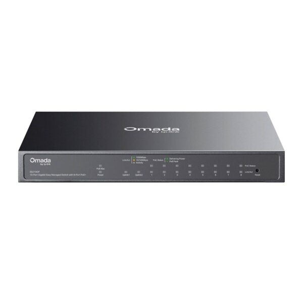 Switch TP-Link Omada 10-Port Gb Easy Managed 8-Port PoE+ ES210GP Switch TP-Link Omada 10-Port Gb Easy Managed 8-Port PoE+ ES210GP