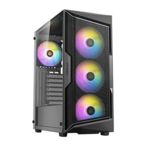 Antec AX61 ELITE AX Case4xARGB 120mm, Mid TowerATX, Tempered Glass, Radiator: 360mm - Slika 1