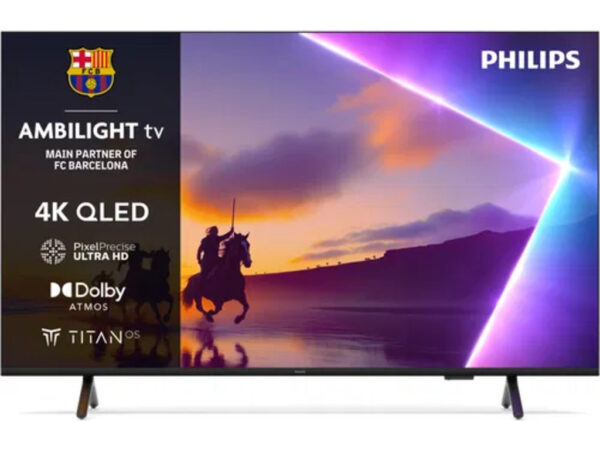 Philips 55''PUS8510 4K QledTitan OS; AMBILIGHT TV;Pixel Precise Ultra HD; Dolby Atmos