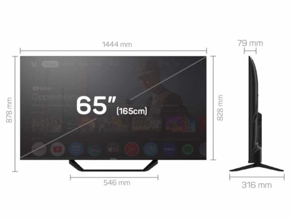 TESLA TV 65E655BUS UHD Google Google TV UHD Google Assistant