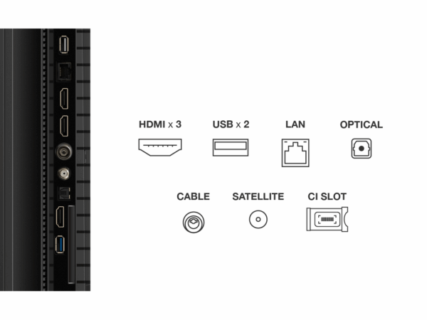 TCL 75"P7K 4K QLED TV 60HzGoogle TV; HDR multi-format;HVA Panel; Game Master; Dolby Atmos;