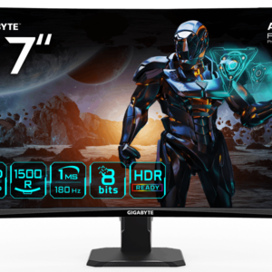 Gigabyte Monitor 27" GS27FC EU27" VA 1500R, 1920x1080 FHD, 250cd, 180Hz, 1ms, 2x HDMI, 1x DP - Slika 1