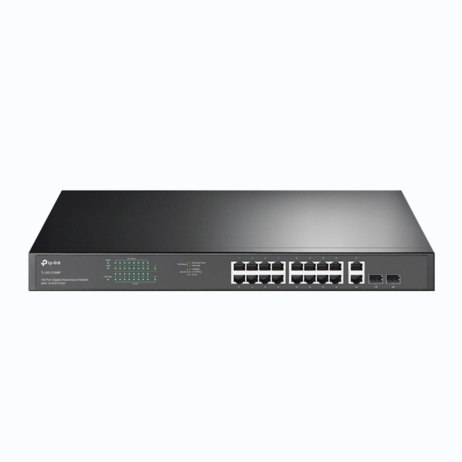 Switch TP-Link Omada 18-Port Gigabit Rackmount PoE 16-Port PoE+ TL-SG1218MP