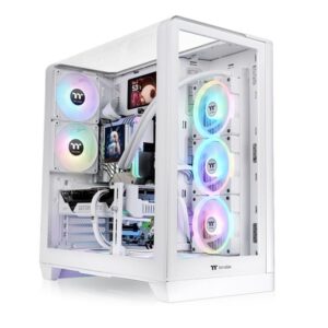 Thermaltake View 390 TG SnowMid Tower, tempered glass2x120mm PWM fan, GPU: 460mm - Slika 1