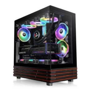 Thermaltake View 270 Plus WSARGB, Mid Tower,tempered glasswood, 3xARGB fans, VGA: 420mm - Slika 1