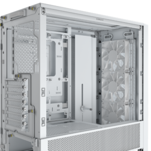 CORSAIR FRAME 4000D RS Case3xRS120 fans, 360mm radiator170mm cooler, 430mm GPU, ATX, White - Slika 3