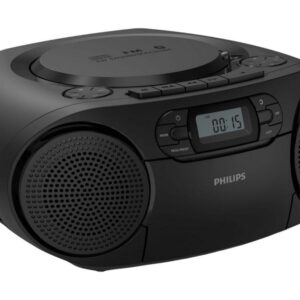 Philips TAZ2200 CD SoundmachinCD; CD-R; CD-RW; FM Antena;BT; USB; KASETEFON; (RMS) 3WX2; crna - Slika 1