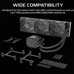 CORSAIR NAUTILUS 360 RS AIO Liquid CPU Cooler, 1851, 1700 AM5, AM4 - Slika 2