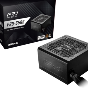 ASRock PSU 650W Bronze, Pro80PLUS, 120mm fan, ATX 3.1PCIe 5.1 - Slika 1