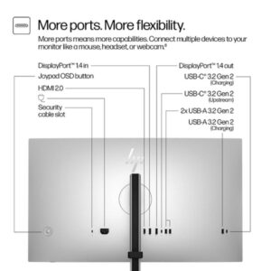 HP S7 Pro 727pq QHD Monitor27",IPS,120Hz,QHD,400cd,2000:1HDR400,4u1 postolje,DP in,DP out,HDMI, - Slika 3