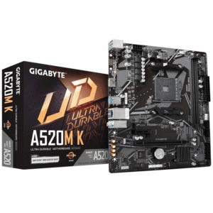 Gigabyte MB [A520M K V2 G10]AM4; 2xDDR4;M.2; 4xSATA; 6xUSBVGA, HDMI; mATX; - Slika 1