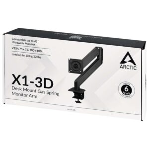 Arctic X1-3D desk mountgas spring monitor arm - Slika 3