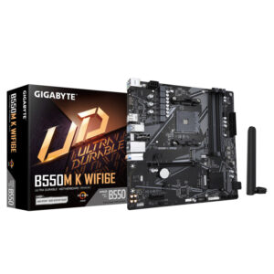 Gigabyte MB B550M K WIFI6E AM4; 4xDDR4; 2xM.2; 4xSATA; 8xusB; DP; HDMI; PS2; mATX, WI-FI - Slika 1
