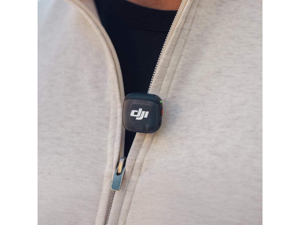 DJI Mic 3 TransmitterMikrofon,prijenos do 250m,5.5hsnimanje,48kHz 24 zvuk,8GB pohrana